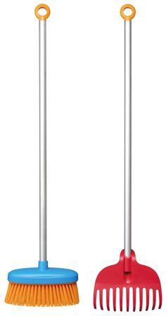 Fiskars MyFirst Fiskars 1062474 Hagesett med børste og rake, Utemiljø