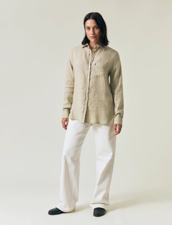 Lexington Clothing Classic Linen Shirt - Green - M