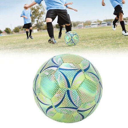 Storlek 5 Luminous Fotboll, Slitstark, Luminous Fotbollar för Nattmatcher, Träningspresenter
