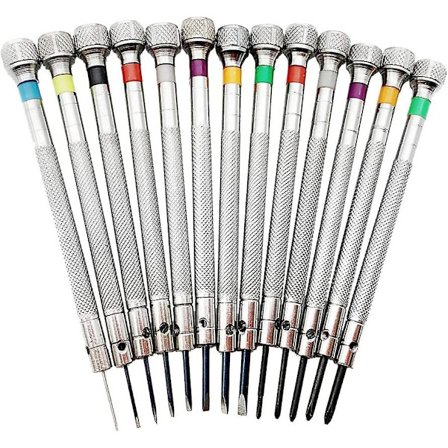 13-delt sett med urmaker-skrutrekkere for reparasjon, mikro-presisjons-skrutrekkere for gullsmeder