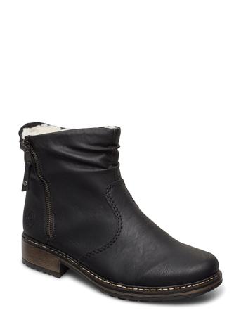 Z6841-01 Shoes Boots Ankle Boots Ankle Boot - Heel Svart Rieker