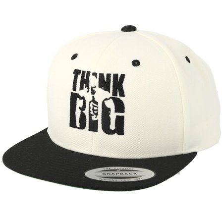 Berzerk - White snapback Caps - Think Big White/Black Snapback @ Hatstore