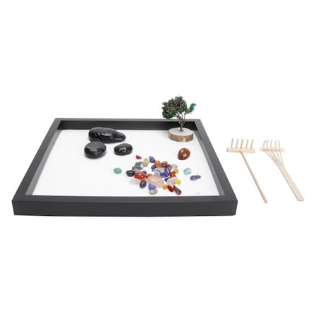 Sandbord Ornament Mini Zen Hage DIY Imitasjon Sandkasse Brett Håndverk Dekorasjon Tilbehør