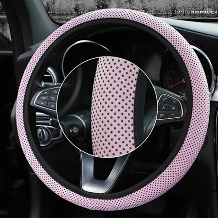 ()38CM Four Seasons Universal Car Wheel Steering Cover Sandwich Tyg Andas Elestic Rat Protection