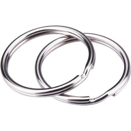 100 stk. 25 mm runde nøgleringe -FF-