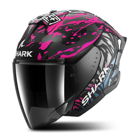 Jethelm Shark Jet Cup Replica Redding Schwarz/Lila S