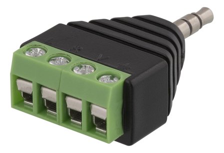 Deltaco DC-390 - terminalblokkontakt - 1.3 m