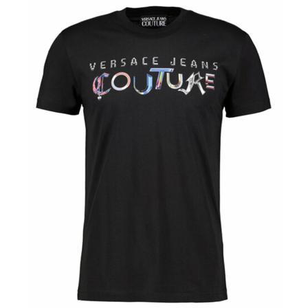 Versace Jeans Couture - T-shirts - Svart - Herr - Storlek: Xl, Herr, Storlek: XL