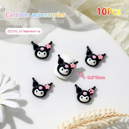 10kpl Sarjakuva Kuromi Kiti Kissan ja Koiran Nail Diamond Resin Wearin DZ791-18