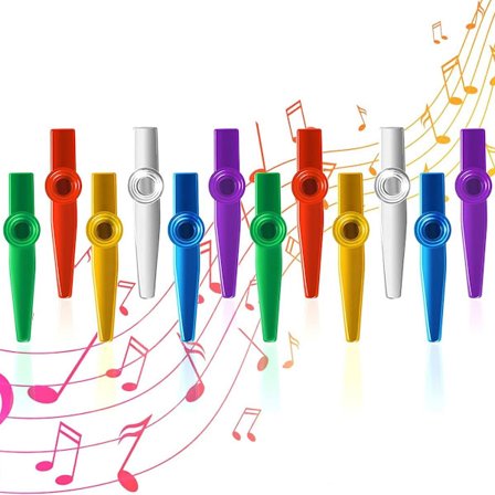 12 stk metallinstrument metallmembran musikkinstrumenter gitarfølge for KLB