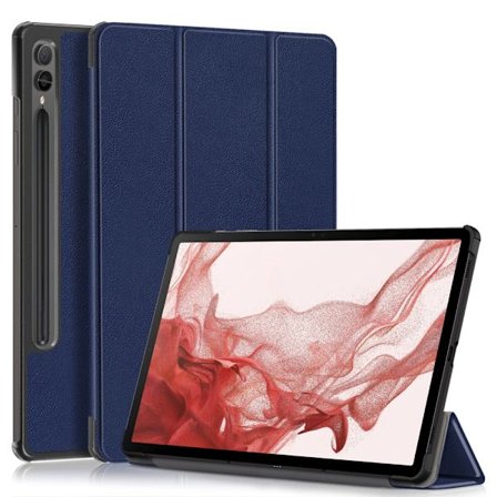 Samsung Galaxy Tab S9 Plus -kotelo Tri-fold Tummansininen
