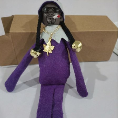 Jul grön monster Grinchen långbenta älva docka ornament dekorativ docka hänge kreativ docka hänge