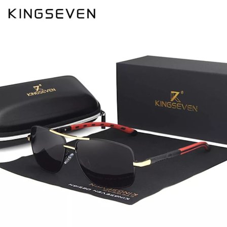 KINGSEVEN 2019 Märke Herr Aluminium Solglasögon HD Polariserade UV400 Spegel Manliga Solglasögon Kvinnor För Män Oculos de sol N724
