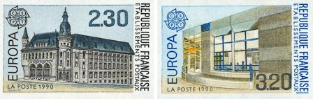 Frankrig 1990 - YT 2642-2643 - Utakket - Postfrisk