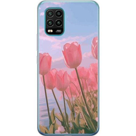 Mobilskal till Xiaomi Mi 10 Lite 5G med Rosa Tulpaner