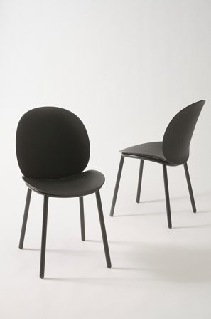 Jotex - Stol 2-pk Black mdf / metall - GLOMMEN - Kjøp Spisestoler & kjøkkenstoler hos Jotex