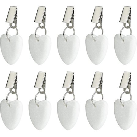 Bordsduksvikter, 10-pack hjärtformade stenbordsduksvikter