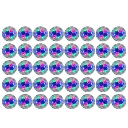 40 stykker LED coaster lysende flaske klistermærker lys 6cm lamper