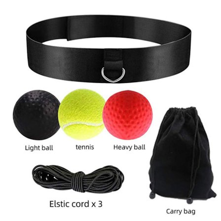 Komplett 3 Bollar Boxnings Kampsport Pannband