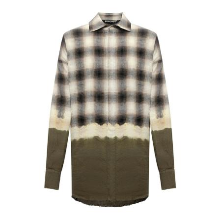 Palm Angels, Linen Shirt Zielony, Mężczyzna, Rozmiar: S