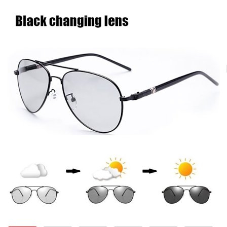 Farveskiftende polariserede solbriller