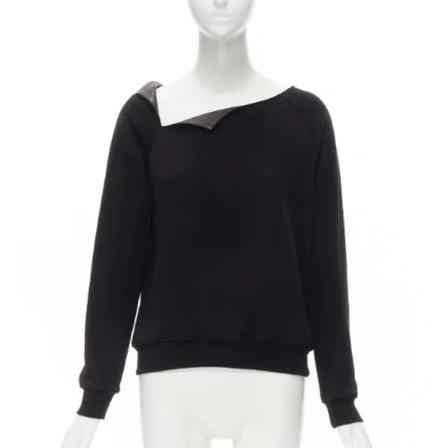 Saint Laurent Vintage Pre-owned Cotton tops , Zwart , Dames , Maat: S