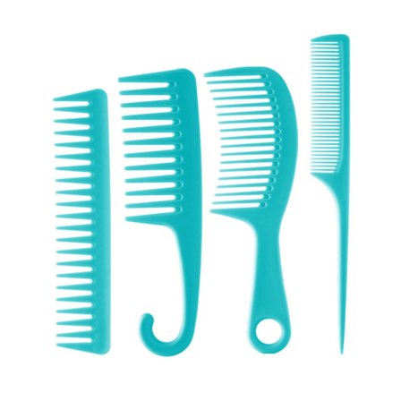 4 kpl Kampa-setti, Teräväkärkinen Tyylityökalu, Lämpökestävä, Päivittäinen Parturi, Leveähampainen, Uusi