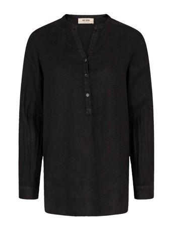 Danna Linen Blouse MOS MOSH Black