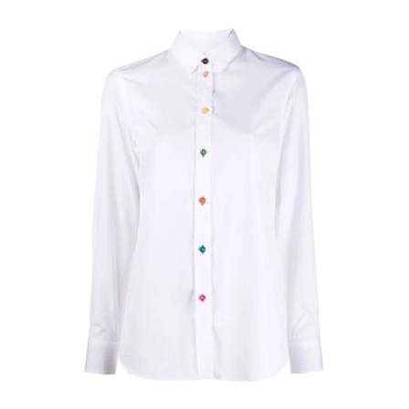 Paul Smith - Skjortor - Vit - Dam - Storlek: S, Dam, Storlek: S