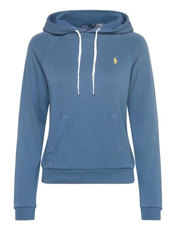 Shrunken Fit Fleece Hoodie Tops Sweat-shirts & Hoodies Hoodies Blue Polo Ralph Lauren