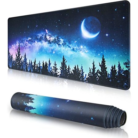 Musemåtte (800 * 300 * 3 MM) Ekstra Stor Musemåtte Skrivebordsmåtte, Syede Kanter Musemåtte, Skridsikker Gummibase, XL Gaming Musemåtte til Kontor & 