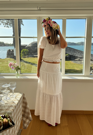 BUBBLEROOM Broderie Anglaise Maxi Skirt Vaatteet
