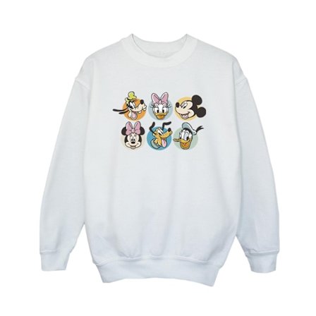 Disney Boys Mickey Mouse And Friends Faces Sweatshirt 5-6 År