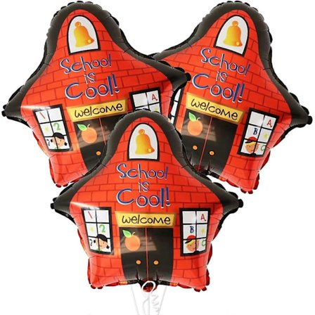 Back To School -ilmapallot koristeeksi - 3 kpl | School is Cool -ilmapallot | Lastentarhan ilmapallot | Tervetuloa takaisin kouluun -mylar-ilmapallot 