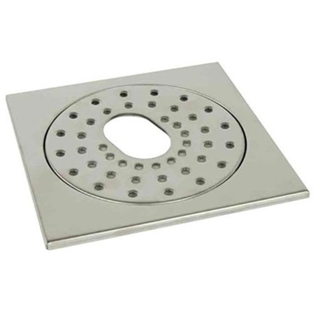 Gelia 3003036142 Flisramme for gulvbrønn, 200 x 200 x 7 mm med utsparing, Innendørsavløp