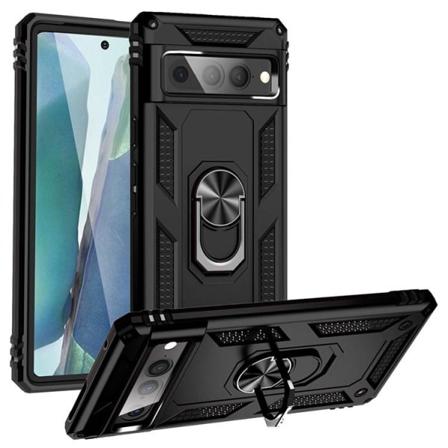 Google Pixel 7 Pro Skal Ringhållare Kickstand - Svart