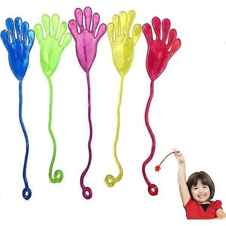 40 Sticky Hands farverige klistrede hænder Fødselsdag