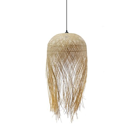Rattan pendellampe, naturlig, 40x40x70 cm