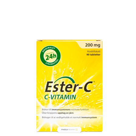 Ester-C C-Vitamin 200 mg 90 tabletter