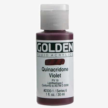 Golden : Flytande akrylfärg : 30ml (1oz) : Quinakridonlila
