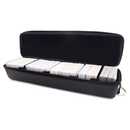 Justerbar Kortorganisator med Skillevegger, Bærbar Spillkortholder med Skulderstropp, Slitesterkt EVA-materiale, Vanntett og Støtsikker Reiseveske