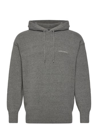 Lyle & Scott | Script Knitted Hoodie | L