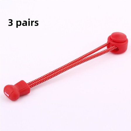 3 Par Sneaker Shoelaces Skolisser RØD