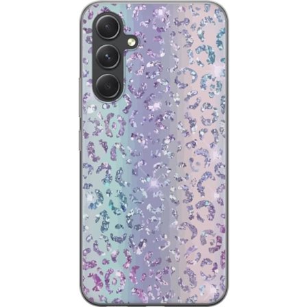 Kompatibelt Mobilskal till Samsung Samsung Galaxy S24 Glitter Leopard
