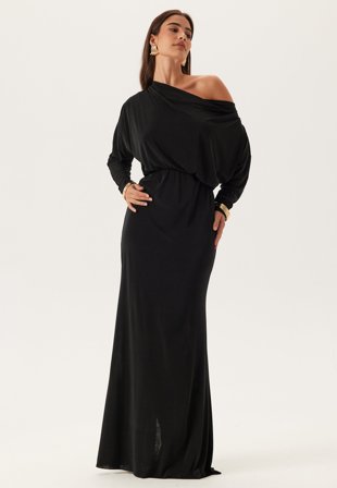 Goddiva-Multi Way Long Sleeve Maxi Dress-L (UK14)