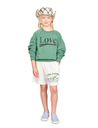 THE ANIMALS OBSERVATORY Shark Kid Sweatshirt Green - Green - 10 Y