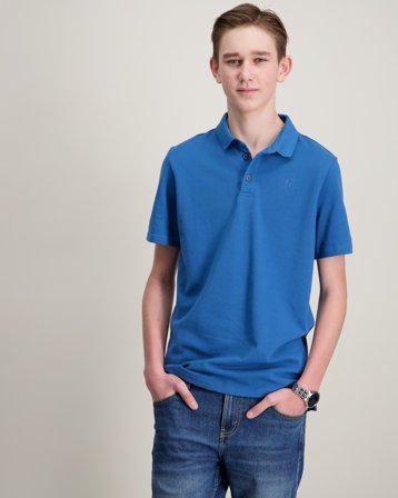 Garcia Boys polo ss Blå Piké Kille - Kids Brand Store