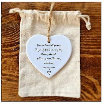 Takknemlighetsgave, aldri glem forskjellen du gjør, hjerteplakett-skilt Keepsake Ornament