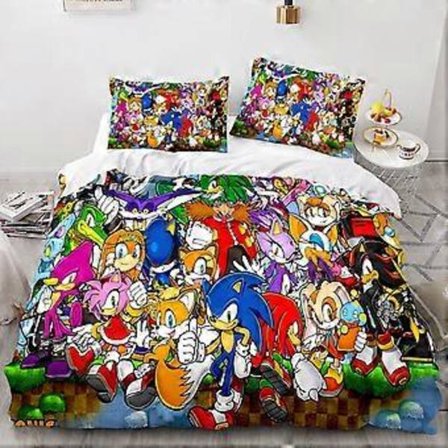 Anime Serie 3D Digitaltryck Basketboll Serie Dun och Borstad Tredelad Sängklädesset 4 King 240x220cm King 240x220cm 4