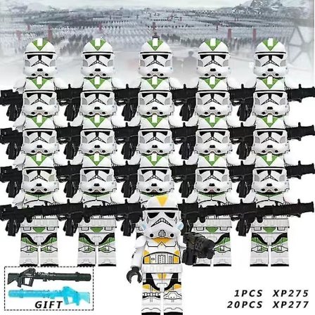 21 stk. Star Wars Clone Troopers Børnegave Legetøj db